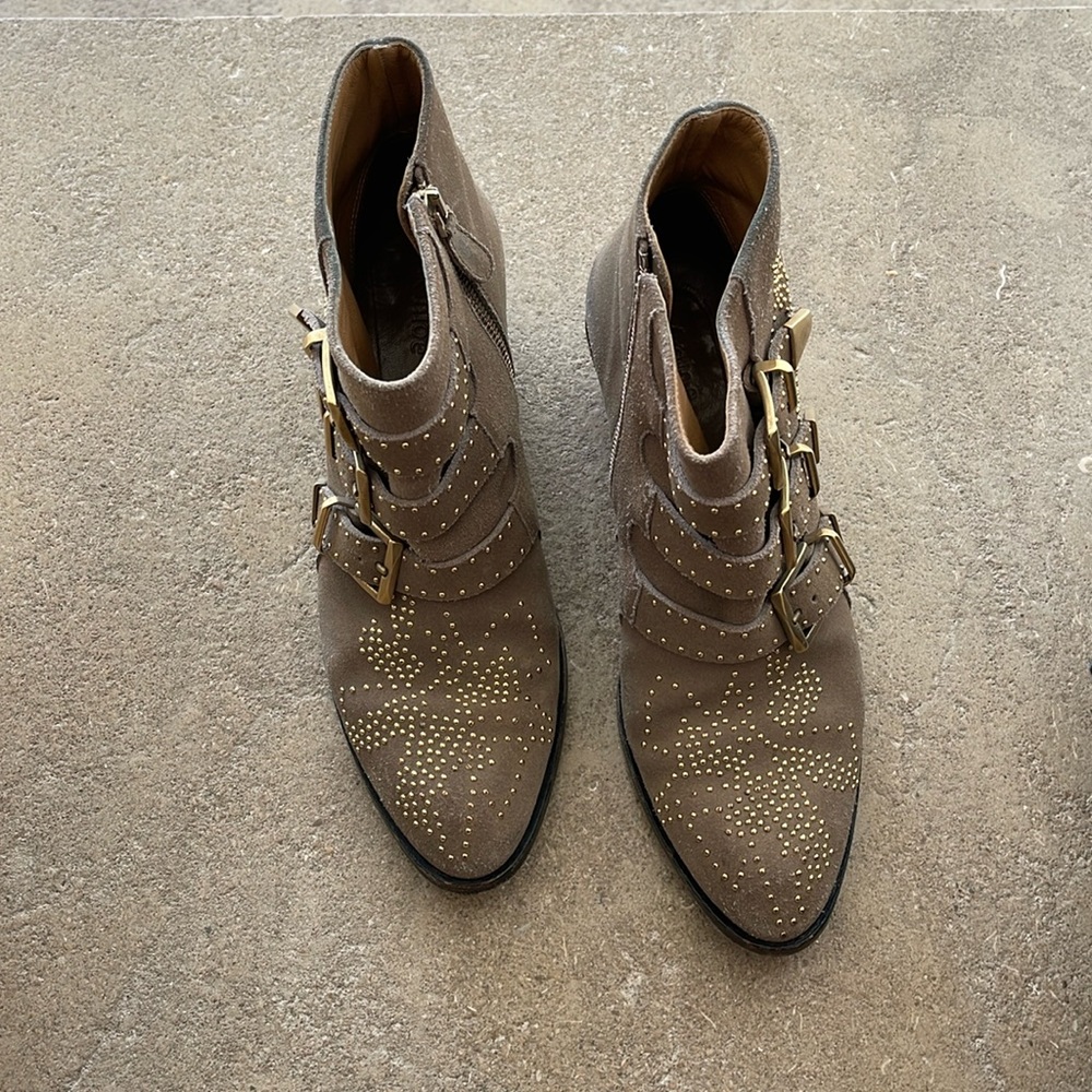 Chloe studded ankle boots